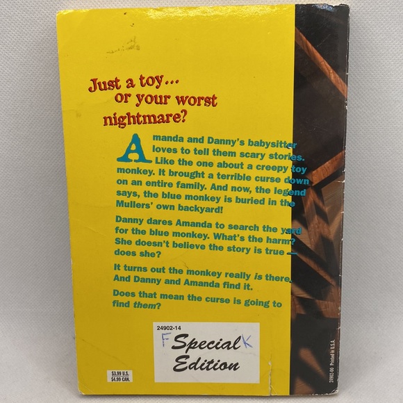 R.L. Stine’s Ghosts of Fear Street #29 The Tale of The Blue Monkey 1998 Horror - Picture 3 of 12